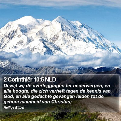 2 Corinthiër 10:5 NLD Bible Verse Image