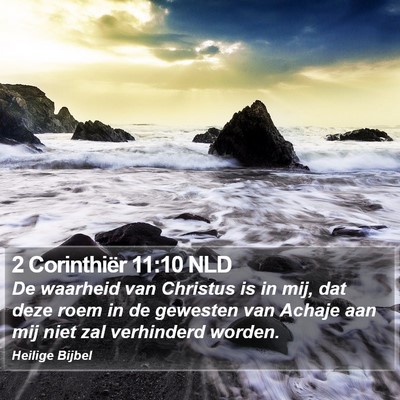 2 Corinthiër 11:10 NLD Bible Verse Image