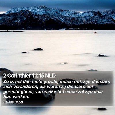 2 Corinthiër 11:15 NLD Bible Verse Image