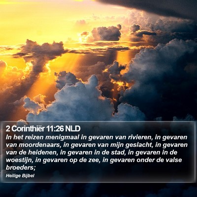 2 Corinthiër 11:26 NLD Bible Verse Image