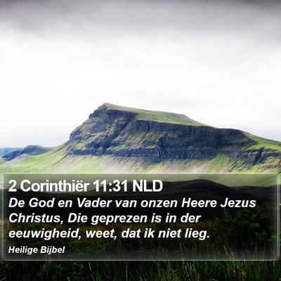 2 Corinthiër 11:31 NLD Bible Verse Image