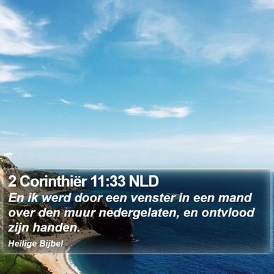 2 Corinthiër 11:33 NLD Bible Verse Image