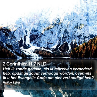 2 Corinthiër 11:7 NLD Bible Verse Image