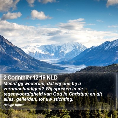 2 Corinthiër 12:19 NLD Bible Verse Image