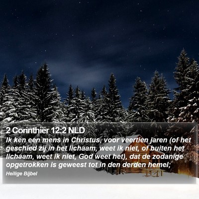 2 Corinthiër 12:2 NLD Bible Verse Image