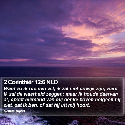 2 Corinthiër 12:6 NLD Bible Verse Image