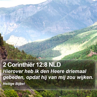 2 Corinthiër 12:8 NLD Bible Verse Image