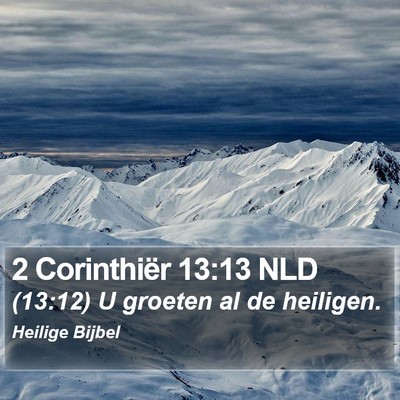 2 Corinthiër 13:13 NLD Bible Verse Image