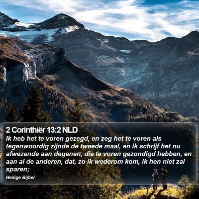 2 Corinthiër 13:2 NLD Bible Verse Image