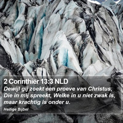 2 Corinthiër 13:3 NLD Bible Verse Image