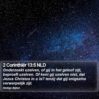 2 Corinthiër 13:5 NLD Bible Verse Image