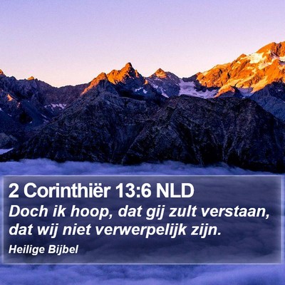 2 Corinthiër 13:6 NLD Bible Verse Image