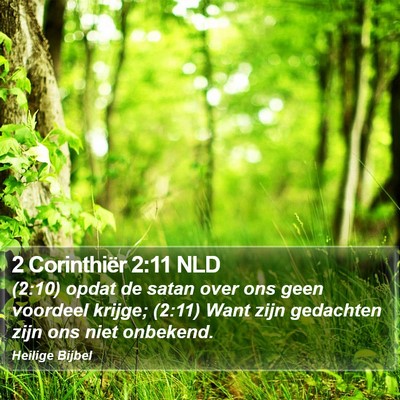 2 Corinthiër 2:11 NLD Bible Verse Image