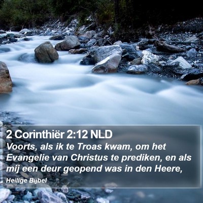 2 Corinthiër 2:12 NLD Bible Verse Image