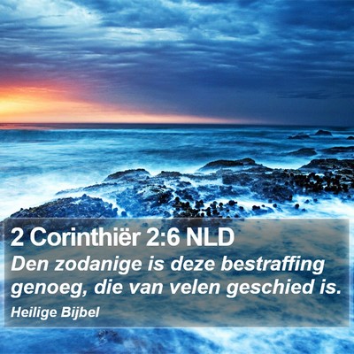 2 Corinthiër 2:6 NLD Bible Verse Image