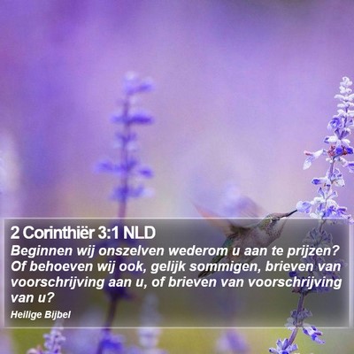 2 Corinthiër 3:1 NLD Bible Verse Image