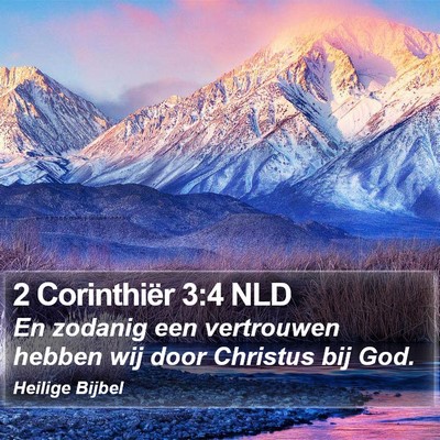 2 Corinthiër 3:4 NLD Bible Verse Image