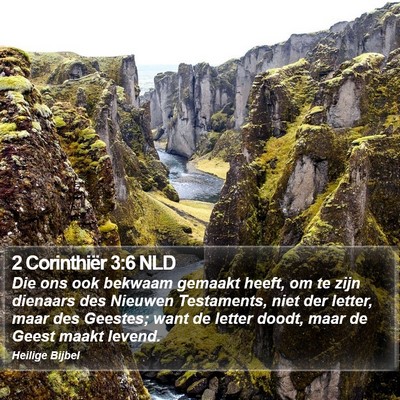2 Corinthiër 3:6 NLD Bible Verse Image