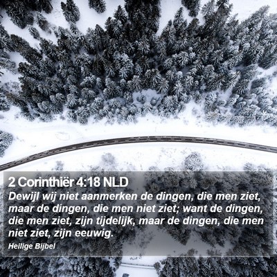 2 Corinthiër 4:18 NLD Bible Verse Image