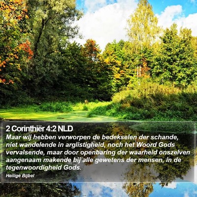 2 Corinthiër 4:2 NLD Bible Verse Image