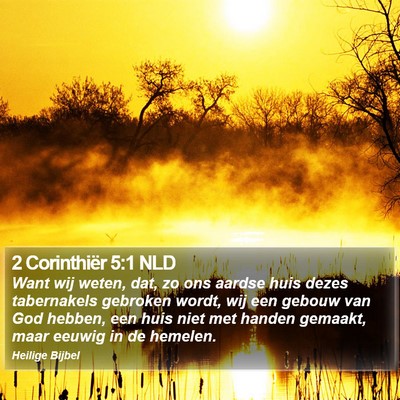 2 Corinthiër 5:1 NLD Bible Verse Image