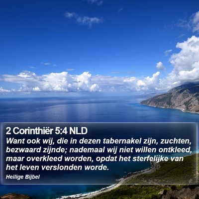 2 Corinthiër 5:4 NLD Bible Verse Image