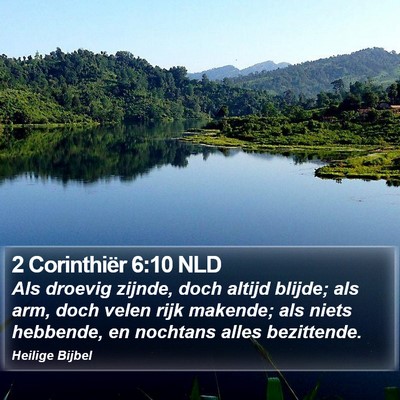 2 Corinthiër 6:10 NLD Bible Verse Image