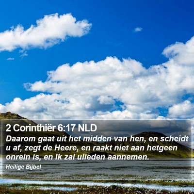 2 Corinthiër 6:17 NLD Bible Verse Image