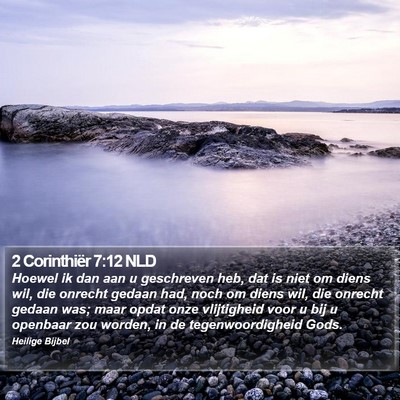 2 Corinthiër 7:12 NLD Bible Verse Image