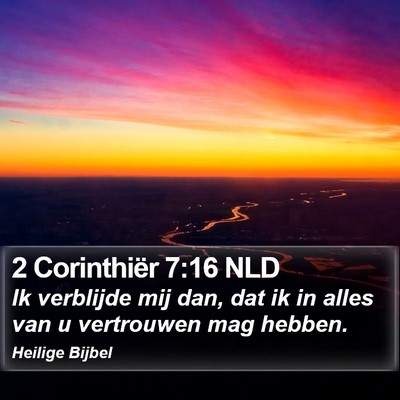 2 Corinthiër 7:16 NLD Bible Verse Image