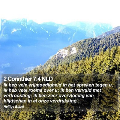 2 Corinthiër 7:4 NLD Bible Verse Image