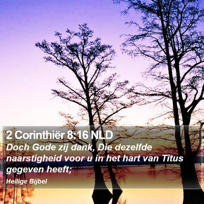 2 Corinthiër 8:16 NLD Bible Verse Image