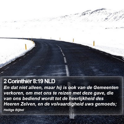2 Corinthiër 8:19 NLD Bible Verse Image