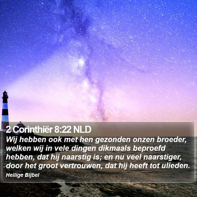 2 Corinthiër 8:22 NLD Bible Verse Image