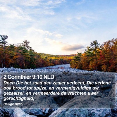 2 Corinthiër 9:10 NLD Bible Verse Image