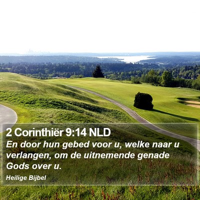 2 Corinthiër 9:14 NLD Bible Verse Image