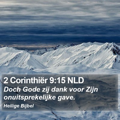 2 Corinthiër 9:15 NLD Bible Verse Image