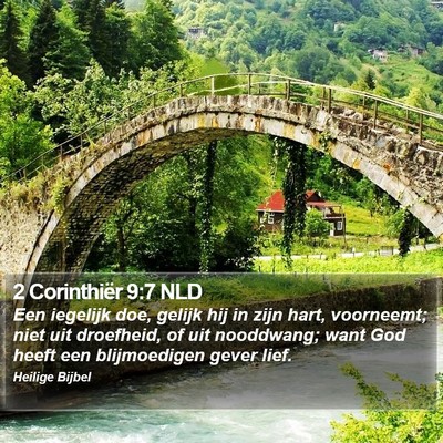 2 Corinthiër 9:7 NLD Bible Verse Image