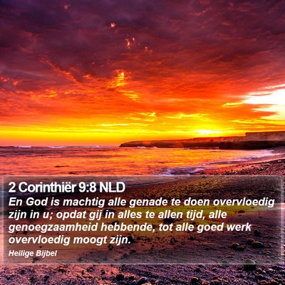 2 Corinthiër 9:8 NLD Bible Verse Image