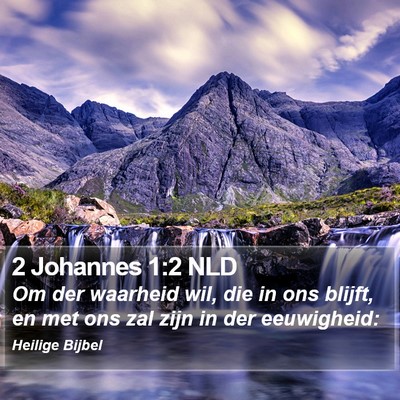 2 Johannes 1:2 NLD Bible Verse Image