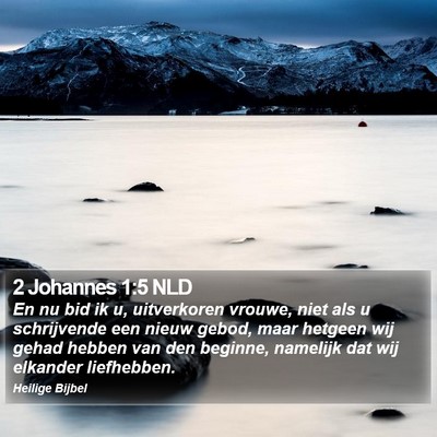 2 Johannes 1:5 NLD Bible Verse Image