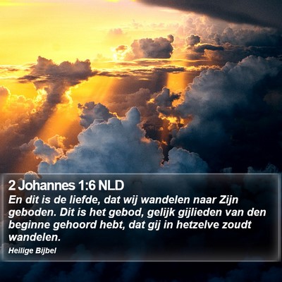 2 Johannes 1:6 NLD Bible Verse Image