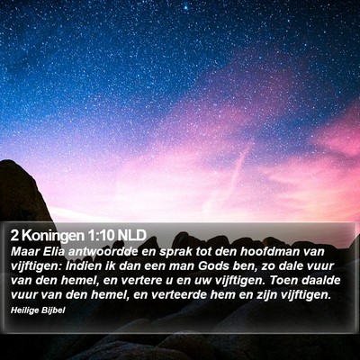 2 Koningen 1:10 NLD Bible Verse Image