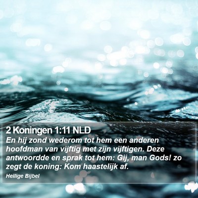 2 Koningen 1:11 NLD Bible Verse Image