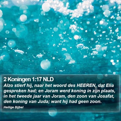 2 Koningen 1:17 NLD Bible Verse Image