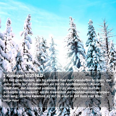 2 Koningen 10:25 NLD Bible Verse Image