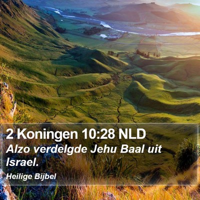 2 Koningen 10:28 NLD Bible Verse Image