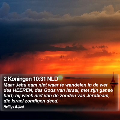 2 Koningen 10:31 NLD Bible Verse Image