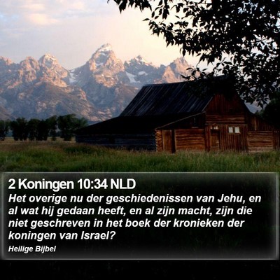 2 Koningen 10:34 NLD Bible Verse Image