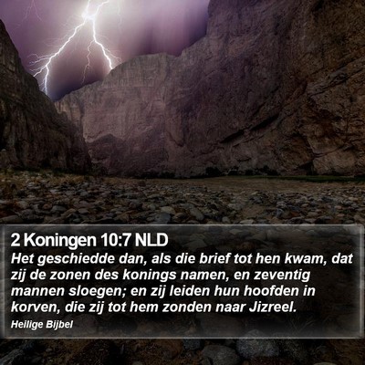 2 Koningen 10:7 NLD Bible Verse Image